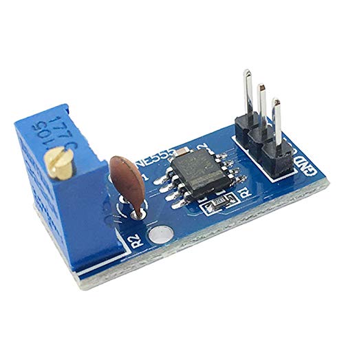 [Australia - AusPower] - DAOKI 5 Pack NE555 Pulse Generator Adjustable Frequency Single Channel Output Module for Arduino Smart Car with Dupont Cable 