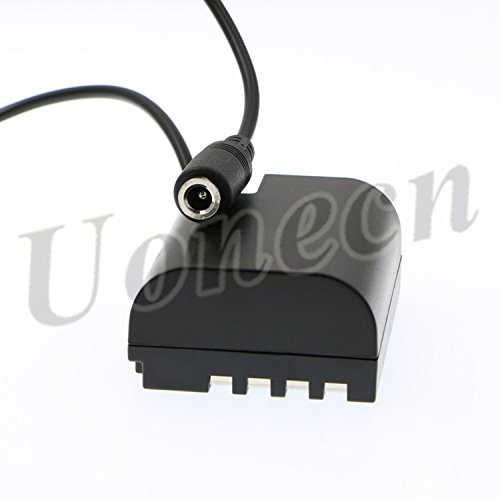 [Australia - AusPower] - Dummy Battery DMW-DCC12 DC Coupler to Dtap plug power Cable for Panasonic DMC-GH5 GH4 GH3 Straight Cable 
