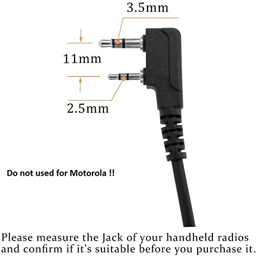 [Australia - AusPower] - OWNZNN Speaker Microphone, Handheld K-Type Two Way Radio Mic, Speaker Shoulder Mic for TYT Walkie Talkie with Long Range Noise Reduction(1 Pack) 