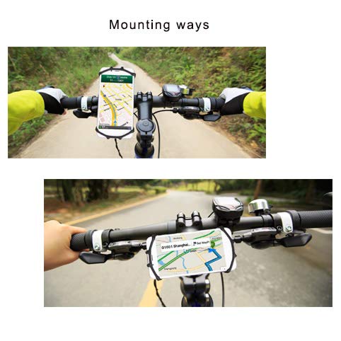[Australia - AusPower] - Teague MTB Phone Mount, Garmin Handlebar Mount Silicone Phone Holder for iPhone/Samsung/Galaxy/LG and Compatible with All Garmin Bike GPS Mount 
