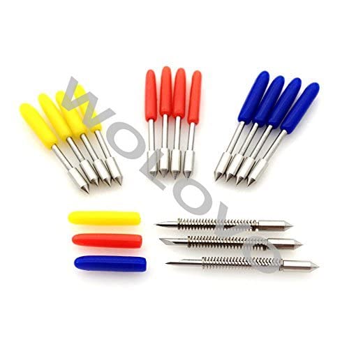 [Australia - AusPower] - 15pc 30/45/60 Degree Graphtec CB09 Silhouette Cameo Craftrobo Portrait Cutting Plotter CB09U Vinyl Cutter Blade+ Plus Blade Housing Holder 