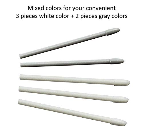 [Australia - AusPower] - 5X Replacement Touch Stylus Tips S Pen Nibs for Samsung Galaxy Note 9, Note 8, Galaxy Tab S3,Tab S4 Tab 2 + Tweezer Tool AT&T Verizon Sprint Tmobile Carriers (White) White 
