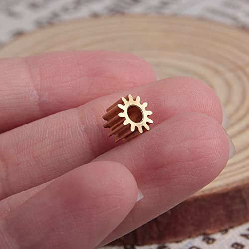 [Australia - AusPower] - Acxico 2Pcs 0.5M12T 3mm Bore Hole 12 Tooth Width 5mm Module 0.5 Motor Metal Spur Gear 