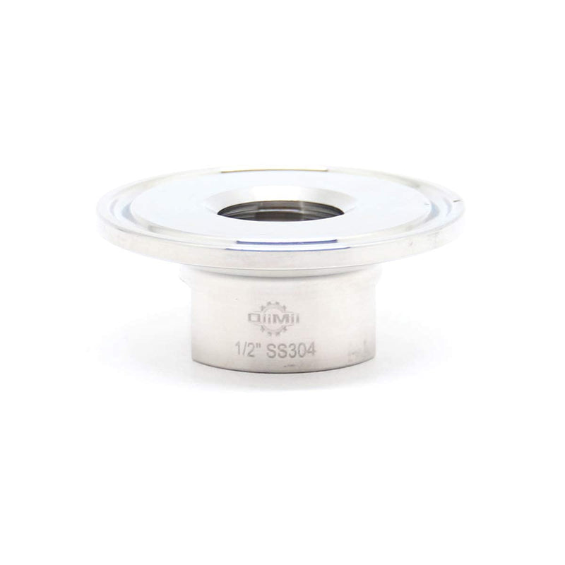 [Australia - AusPower] - QiiMii Sanitary Tri clamp 50.5mm to NPT Female Thread Adaptor SS304 Tri clamp Adaptor Pipe Fitting, 2 Pack (Thread Size: 1/2" NPT) TC 50.5 x 1/2" (2 pack) 