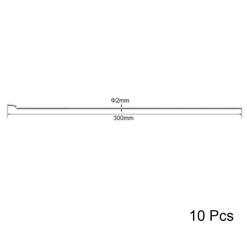 [Australia - AusPower] - uxcell 2 x L300 mm Pushrod Connector Stainless Steel Rod Linkage,Z Shape,10pcs 