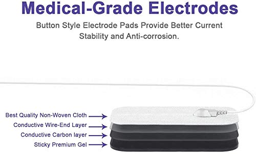 [Australia - AusPower] - MEDVICE Rechargeable Tens Unit Muscle Stimulator, 2nd Gen 16 Modes & 8 Upgraded Pads for Natural Pain Relief & Management, FDA Cleared Electric Pulse Impulse Mini Massager Machine 