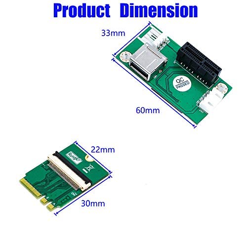 [Australia - AusPower] - NGFF (M.2) Key A/E to PCI-E Express X1+USB Riser Card with High Speed FPC Cable 