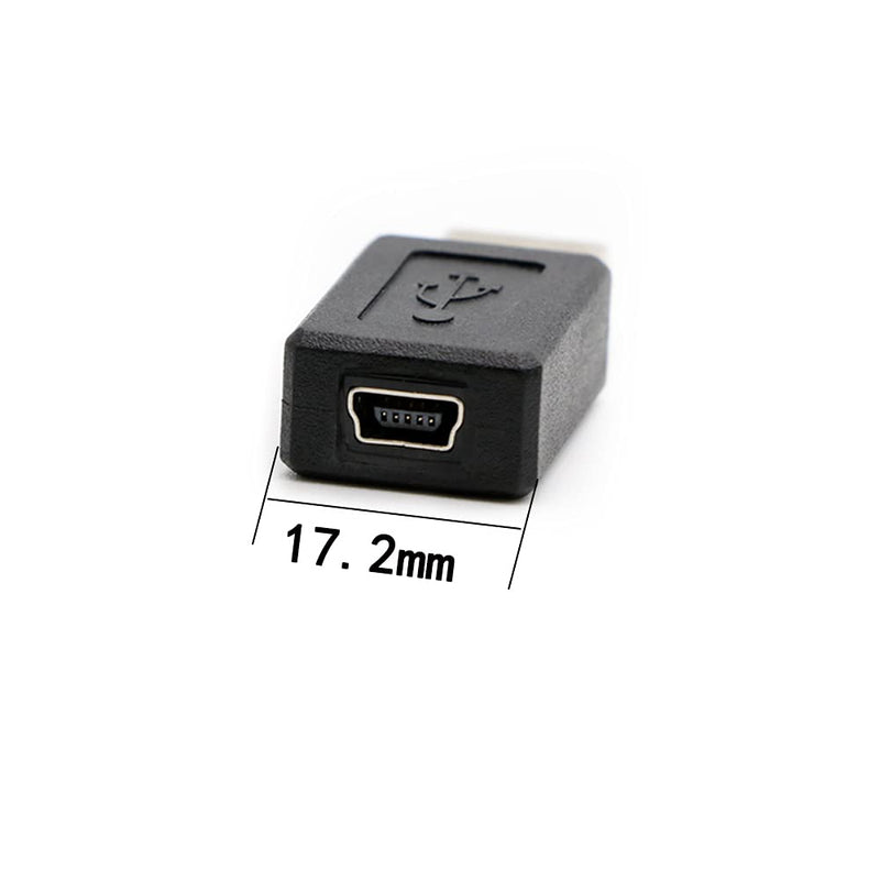 [Australia - AusPower] - 3 Pack USB 2.0 A Male to USB B Mini 5 Pin Female Adapter Converter 