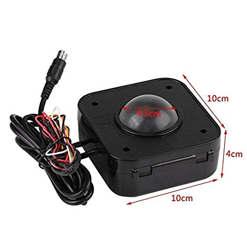 [Australia - AusPower] - SWONVI Arcade Trackball Mouse,4.5cm Lighted Illuminated Round LED Trackball Mouse PS/2 PCB Connector for Arcade (Trackballs) Trackballs 