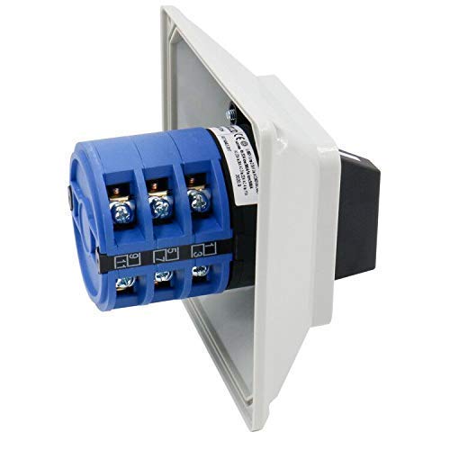 [Australia - AusPower] - Baomain Universal Rotary Changeover Switch SZW26-40/D303.3D with Master Switch Exterior Box 660V 40A 12 Position 3 Phase 