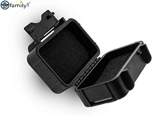 [Australia - AusPower] - Family1st Magnetic Case for Real-Time GPS Trackers - Powerful Twin Magnets for Easy Fixing - Weatherproof & Waterproof Stash Box for Storing Keys, Cash, Meds, Fobs, Jewelry, Money and More, Black 