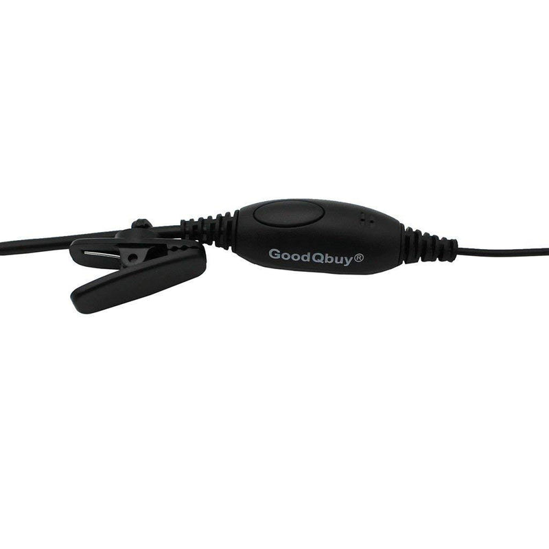 [Australia - AusPower] - GoodQbuy Two Way Radio G Shape Clip-Ear Headset Earpiece with PTT is Compatible with Motorola T460 T600 MH230R MS350R MT350R (Pack of 2) 