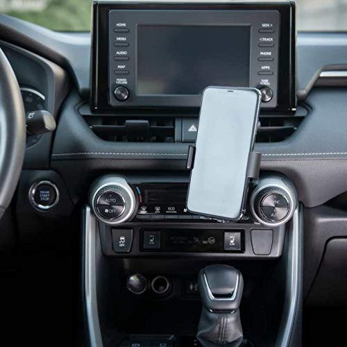 [Australia - AusPower] - ProHolder Clip in Custom fit Car Phone Holder for Toyota RAV4 2019-2022, Mount 360 Degree Adjustable,Car Phone Cradle Fit for iPhone Samsung 4-7 Inches, with Wireless Charger, Black 