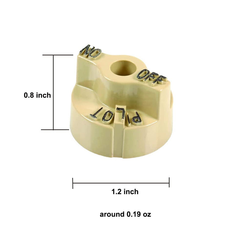 [Australia - AusPower] - 2 PCS P6071267 1751-012 Gas Valve Beige Knob Pilot Dial Replacement for 700 Series Gas Valves 2 