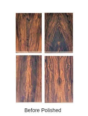 [Australia - AusPower] - Bookmatched Ironwood Knife Scales – Knife Makers Material – Size 5 1/8 x 1 3/4 x 1/2 Inches - 2 Pack 