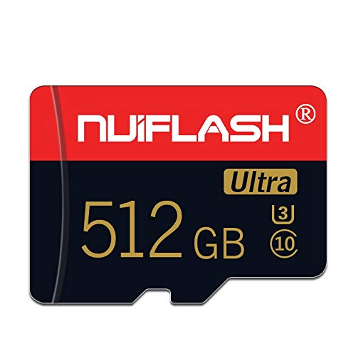 [Australia - AusPower] - Micro SD Card 512GB Memory Card with A SD Card Adapter Class 10 TF Card High Speed Memory Card for Camera Tachograph Tablet HHJ-512GB 