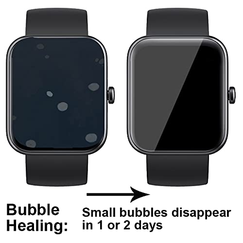 [Australia - AusPower] - smaate SOFT Screen Protector Compatible with Smartwatch Feifuns T99 or T99S 1.54inch and ANDFZ T42 1.72inch, 4-Pack, Square, Full Coverage, Anti-shatter, Anti-scratch 