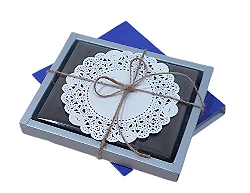 [Australia - AusPower] - Doilykorea - 250pcs Premium 4inch Foil Round Lace Paper doilies - Non-Dust, Clean Cut, Simple Design : Party/Gift/for Cake Crafts/Home Decor Weddings Table Settings Placemats (Round - 4", Gold) 