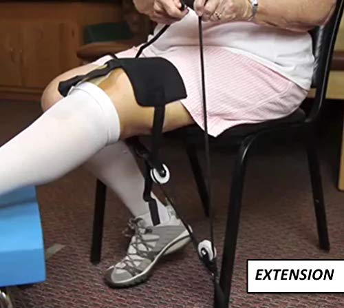 [Australia - AusPower] - Knee Exerciser Pro Single Knee Pulley: Knee Therapy, TKA, ACL & Knee Contracture Rehab 