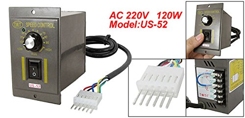 [Australia - AusPower] - uxcell a11092900ux0081 120W AC 220V Gear Motor Speed Control Switch US-52 