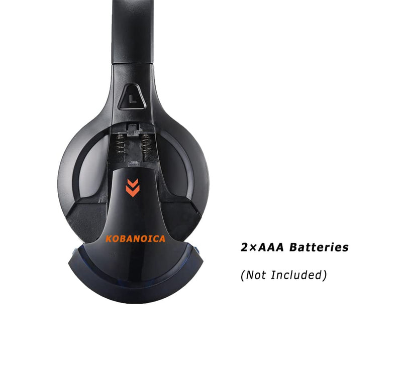 [Australia - AusPower] - KOBANOICA IR Headphones for Car DVD,Car Headphones Wireless,Universal 2 Channel Infrared Headphones for Odyssey Entertainment System(3 Pack) 3 pack 