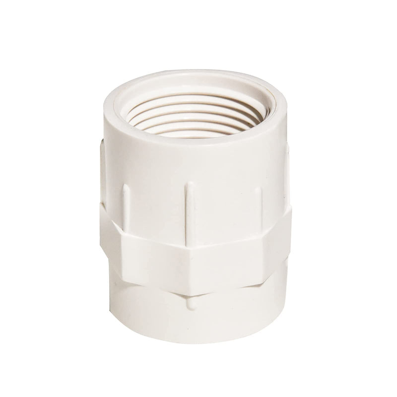 [Australia - AusPower] - FangKingNo 5pcs 1.25Inch White PVC Female Adapter Pipe Fittings (Socket x Female Pipe Thread) Coupling with Female Hose Thread Schedule 40 (1 1/4") pack of 5 1 1/4 Inch 