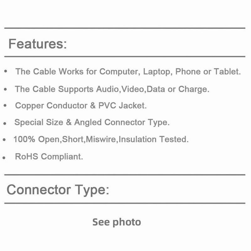[Australia - AusPower] - NFHK 2pcs/lot USB-C USB2.0 Type C Female to Micro Mini USB Male Power Adapter 480Mbps Data with Chain Holes USB-C Female to Micro Mini USB 