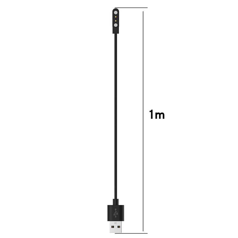 [Australia - AusPower] - Disscool Replacement Charging Cable for YAMAY SW022 Round Smart Watch and Ticwatch GTX 