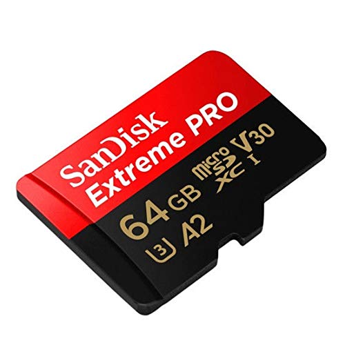 [Australia - AusPower] - SanDisk 64GB Micro SDXC Memory Card Extreme Pro (2 Pack) Works with GoPro Hero 9 Black Action Camera U3 V30 4K Class 10 (SDSQXCY-064G-GN6MA) Bundle with 1 Everything But Stromboli TF & SD Card Reader 
