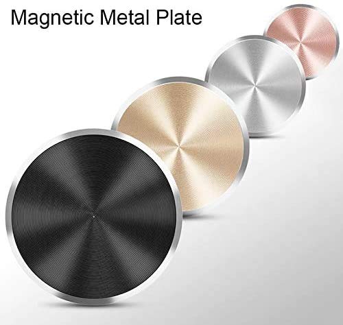 [Australia - AusPower] - SALEX Cute Pink Replacement Metal Plates Set [4 Pack] for Magnetic Car Phone Holders, Wall & Air Vent Mounts, Cases, Magnets. Kit of 4 Rose Gold Round Discs Without Holes. 3M Adhesive Backing, Films. 4 Pack 