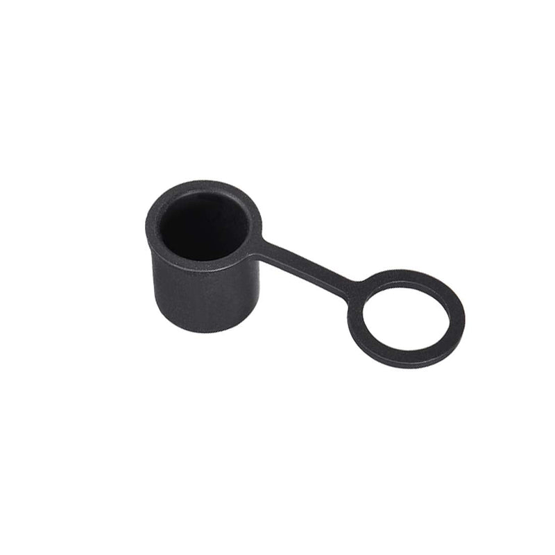 [Australia - AusPower] - uxcell 20pcs BNC Silicone Protectors Cap Port Cover Anti Dust Black 
