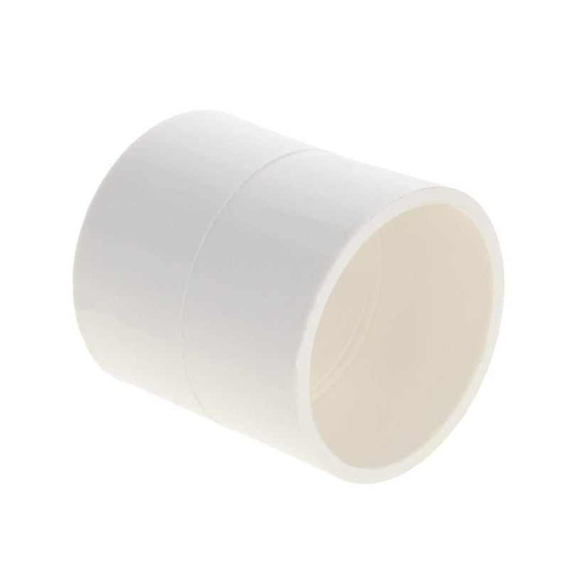 [Australia - AusPower] - MroMax 50mm ID Straight PVC Pipe Fitting Coupling Adapter Connector Fix Hold Corresponding Pipes White 1Pcs 1Pcs 50mm White 