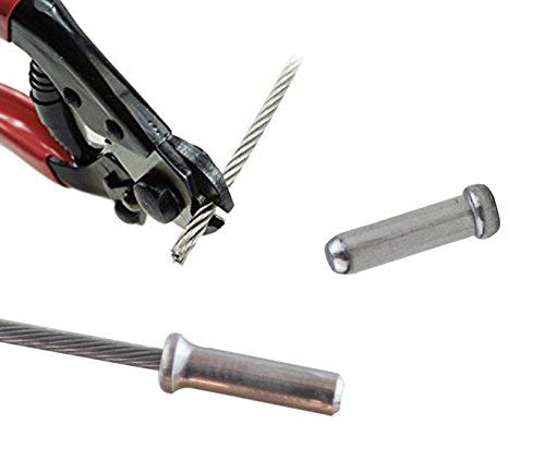 [Australia - AusPower] - Muzata Bike Cable Cutter Wire Rope Heavy Duty Stainless Steel Aircraft Up to 5/32" for Deck Stair Railing Seal Metal Housing Fencing with 4Pcs Bike Bicycle Cable Cap End M015, CT1 
