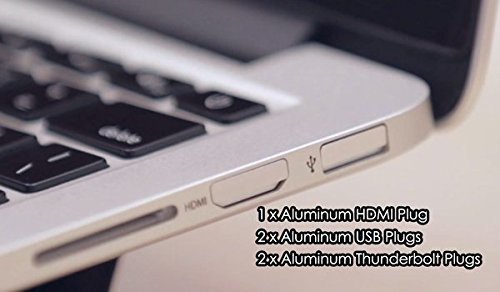 [Australia - AusPower] - BASEQI Aluminum Dust Plugs (iHUT) for MacBook Pro Retina 13" & 15" 