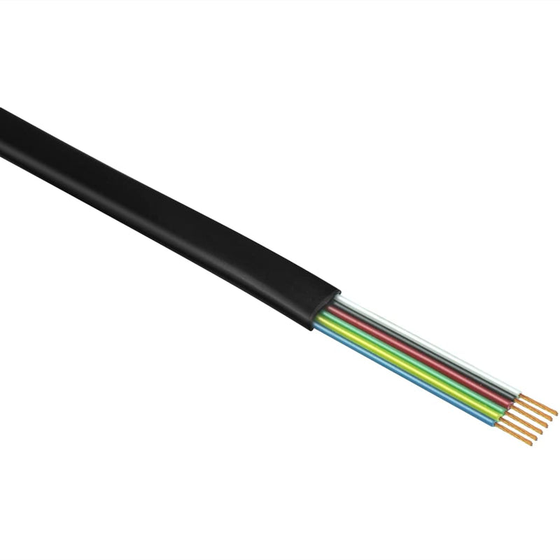 [Australia - AusPower] - NECABLES (2 Pack) RJ12 Cable 10ft Phone Cord RJ12 6P6C Male to Male Straight Wired for Both Data and Voice Use Black - 10 Feet 