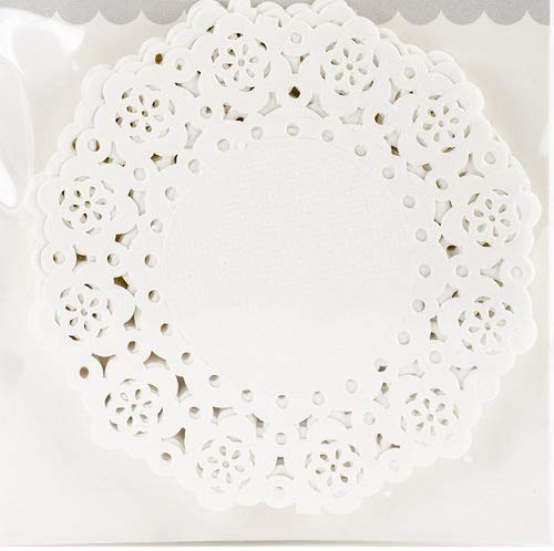 [Australia - AusPower] - DOODLEBUG Mini Doilies (75 Pack), Lily White 