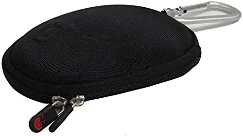 [Australia - AusPower] - Hermitshell Nylon Travel Case with Carabiner Fits Apple Magic Mouse (I and II 2nd Gen) (Black) Black Nylon 