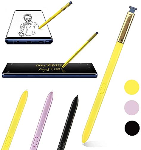 [Australia - AusPower] - 2 Pack Galaxy Note 9 Stylus for Replacement Samsung Galaxy Note 9 SM-N960 Pen (Without Bluetooth) +Tips/Nibs+Eject Pin+Micro USB (Yellow/Blue) Yellow/Blue 