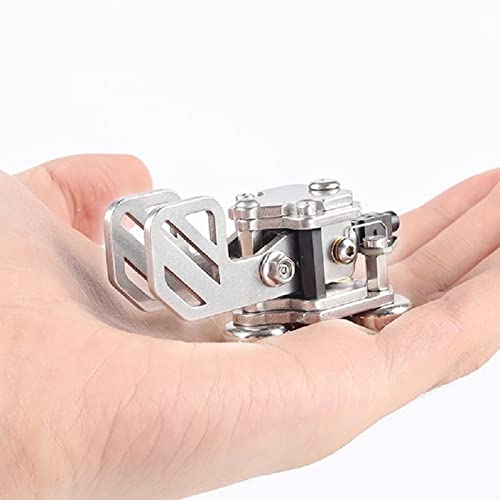 [Australia - AusPower] - Mini CW Key Automatic Morse - Radio HAM Send Telegram Double Paddle Morse Code Key with Stainless Steel Body Three Neodymium Magnets Base 