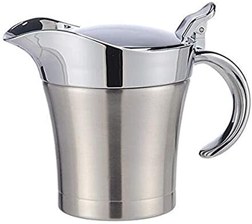 [Australia - AusPower] - Double Insulated Gravy Boat – Stainless Steel Sauce Jug with Hinged Lid 