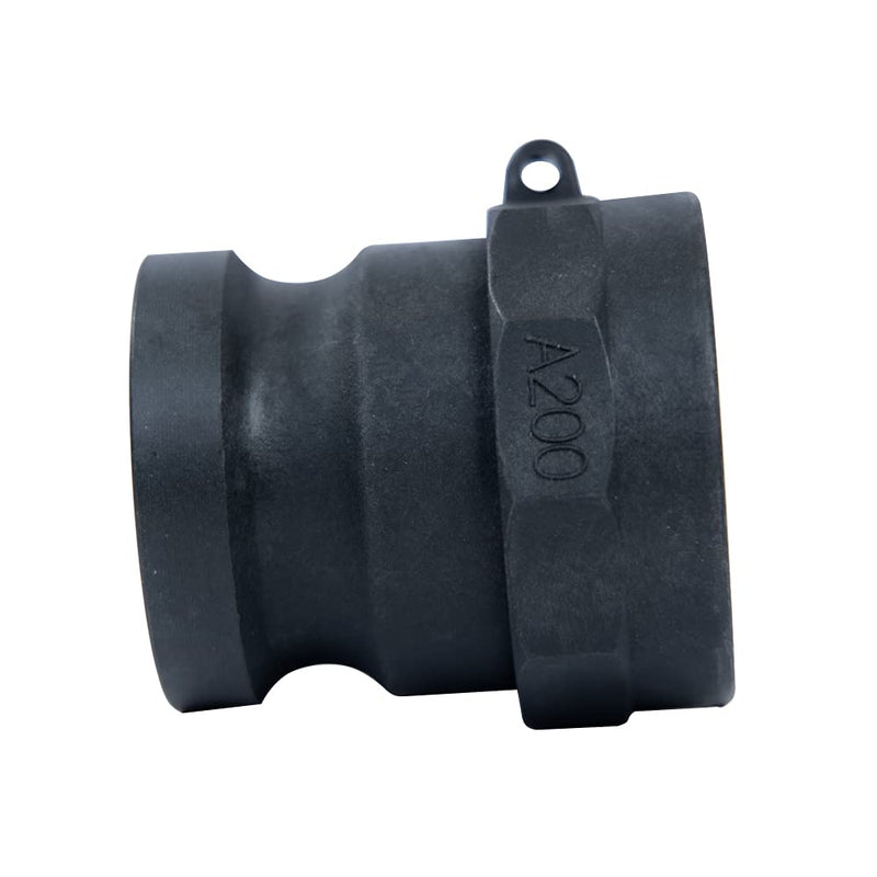 [Australia - AusPower] - Quafwia 1 PC Poly Cam Lock Fittings 2 inch Standard Part A Cam Groove Hose Fitting 2 Camlock Fittings, 2" Male Aadapter x 2" Female Thread Camlock Fittings 2 inch 
