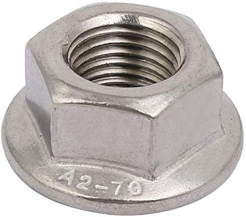 [Australia - AusPower] - Liberty, 4 M12 x 1.25mm Pitch Metric fine Pitch 304 Stainless Steel Hexagonal Flange Nuts 