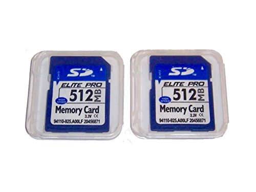 [Australia - AusPower] - Elite Memory 2 Pack 512mb Memory Cards Compatible with 512 MB SD Cards, 2 Pack Memory Cards and Cases w/Built to Last! Microfiber Cloth, Compatible with All SD Devices 