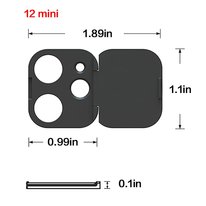 [Australia - AusPower] - Camera Lens Cover Compatible with iPhone 12 Mini, Webcam Cover Protector to Protect Privacy and Security,Scratch-Resistant,Spying-Resistant iPhone 12mini 