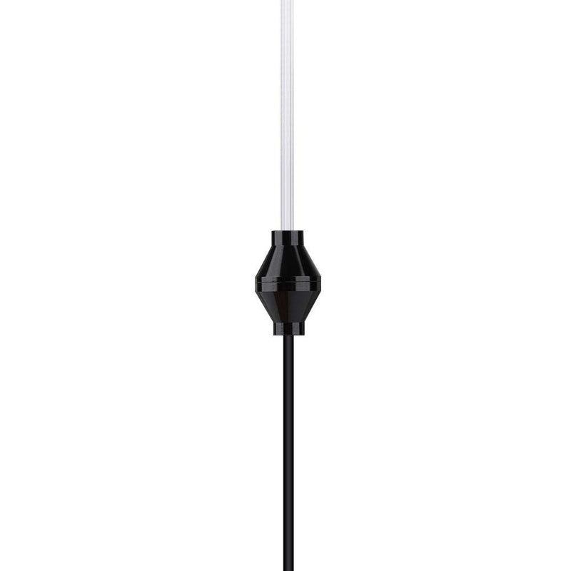 [Australia - AusPower] - V BESTLIFE Anti-Radiation in-Ear Headsets Air Tube Security Earpiece with Mic 3.5 mm Plug for Mobile Phone (Black) 