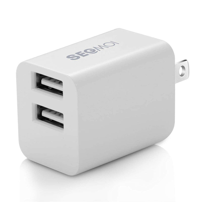 [Australia - AusPower] - 2in1 [ Apple MFi Certified ] 10Ft Lightning Cable/Cord + 5V/2.4A Dual Port USB Wall Plug Charger Block/Charging Cube/Brick/Box Power Adapter Compatible with iPhone Xs Max XR X 8 Plus 7 iPad 4 Air Pro 