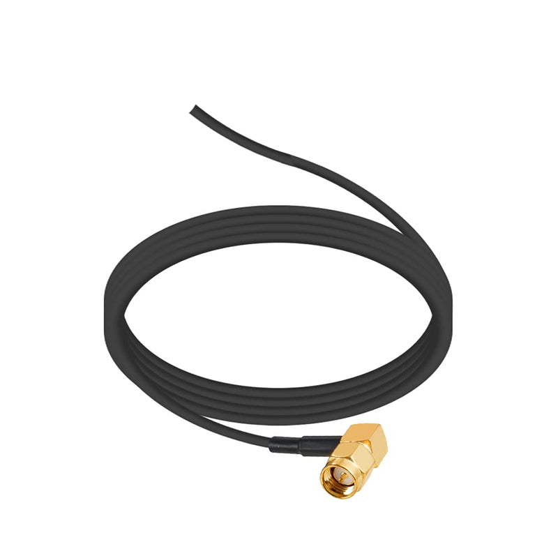 [Australia - AusPower] - POBADY Car GPS Antenna 1575.42MHz SMA Male Right Angle Adapter with 3M GPS SMA Antenna Extension Cable RG174 Magnetic Base for Car Vehicles GPS Navigation System GPS Receivers Car DVR 