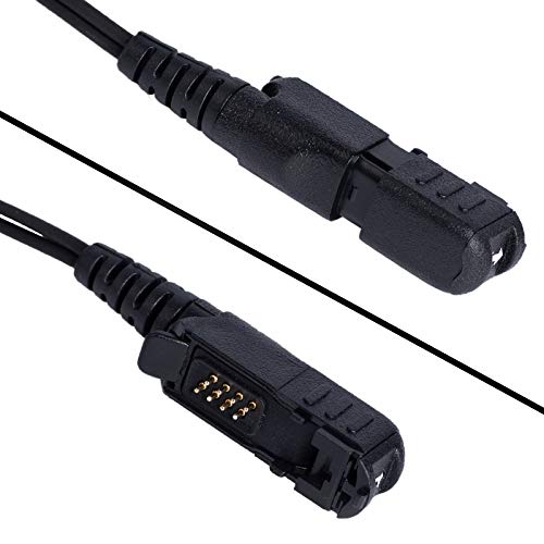 [Australia - AusPower] - Klykon 2 Wire Surveillance Security Acoustic Tube Eeapiece Headset with PTT Mic for Motorola XPR3300e XPR3500 XPR3500e XPR3000 XPR3300 Walkie Talkie 2 Way Radio(2 Pack) 