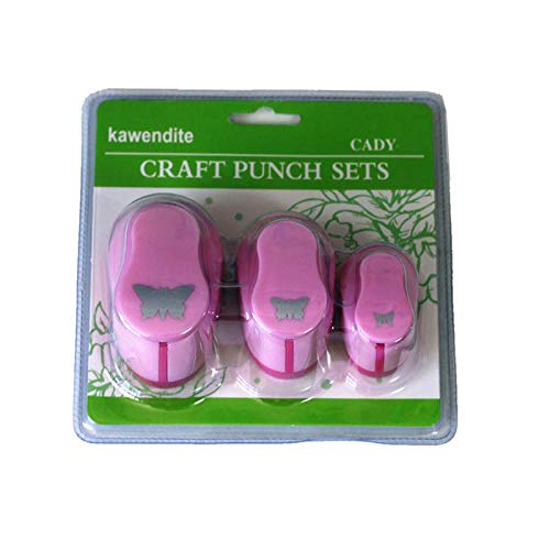 [Australia - AusPower] - CADY Crafts Punch Set 8mm 15mm 25mm Paper Punches 3pcs/Set (Butterfly) Butterfly 