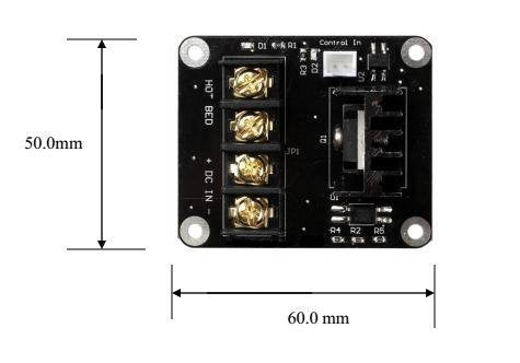 [Australia - AusPower] - ReliaBot Hot Bed Power Expansion Board Heating Controller MOSFET High Current Load Module 25A 12V or 24V for 3D Printer 12V/24V 25A 